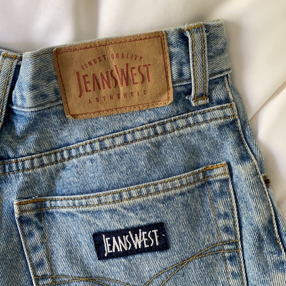 Vintage JeansWest High Waisted Denim Shorts - Picture 2 of 6